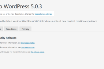 WordPress Version 5.0.3 was Released on January 9, 2019