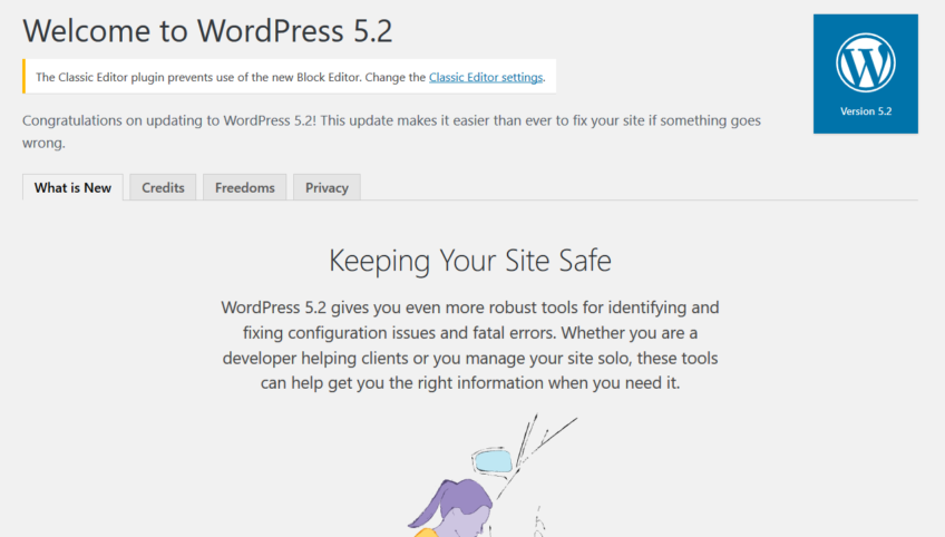 WordPress 5.2 “Jaco” was released on May 7, 2019