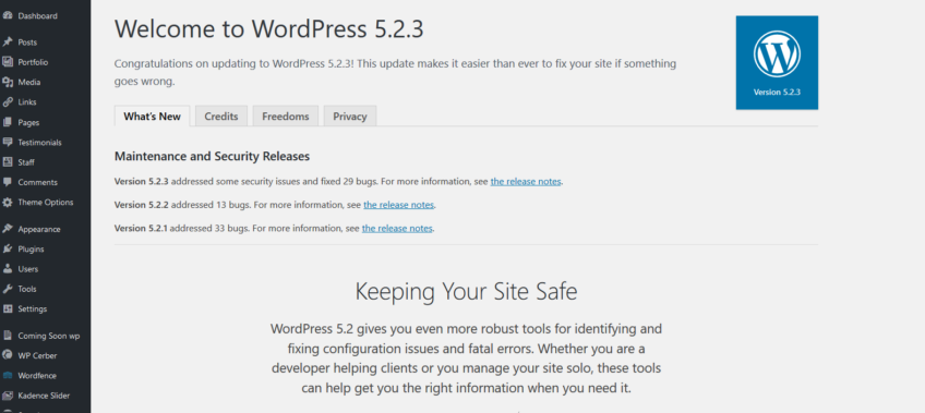 WordPress 5.2.3 Security and Maintenance Release