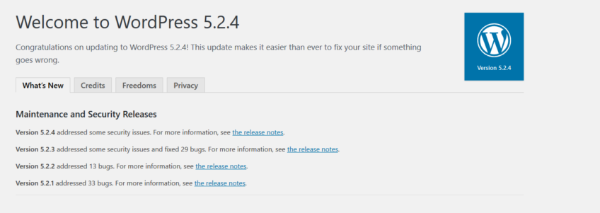 WordPress 5.2.4 Security Release is now available!