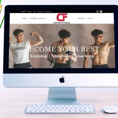 Fitness Coaching & Personal Trainer – Company Website & Ecommerce Store