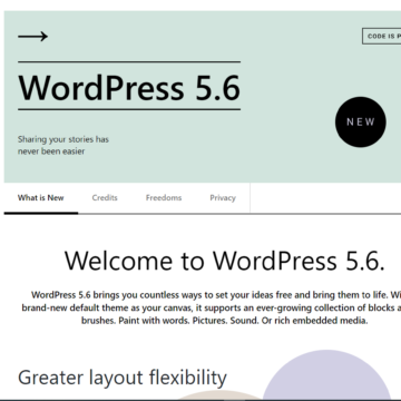 WordPress 5.6 “Simone” was released to the public on December 8, 2020.