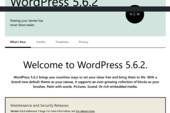 Maintenance and Security Releases WordPress Version 5.6