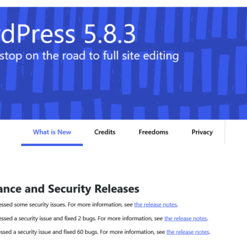 WordPress 5.8.3 Security Release – January 6, 2022