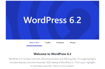 WordPress 6.2 “Dolphy  March 29, 2023