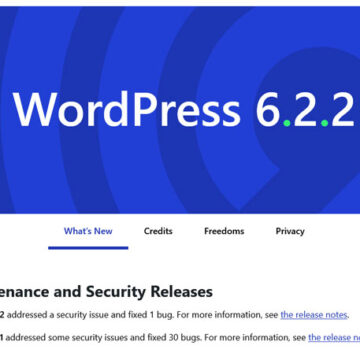 WordPress Version 6.2.2 Security Release