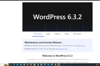 WordPress Version 6.3.2 Maintenance and Security Releases