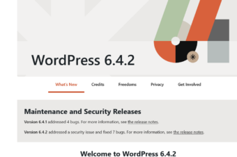 WordPress Version 6.4.2 December 6, 2023 Maintenance Release