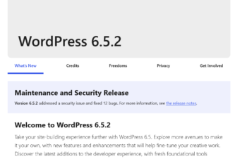 WordPress 6.5.2 Maintenance and Security Releases